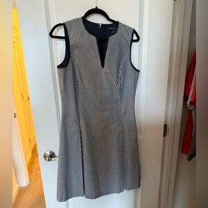 Brooks Brothers Navy Gingham Dress